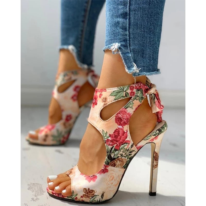 Fashion Women Pumps Sexy Peep Toe Colorful Bowknot Female Shoes Leisure Thin High Heel