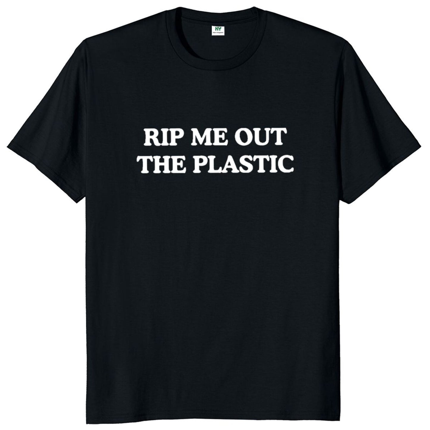 Rip Me Out The Plastic T Shirt 2023 Pop Music Lovers Tee Tops 100% Cotton Unisex O-neck Soft T-shirts For Men Women