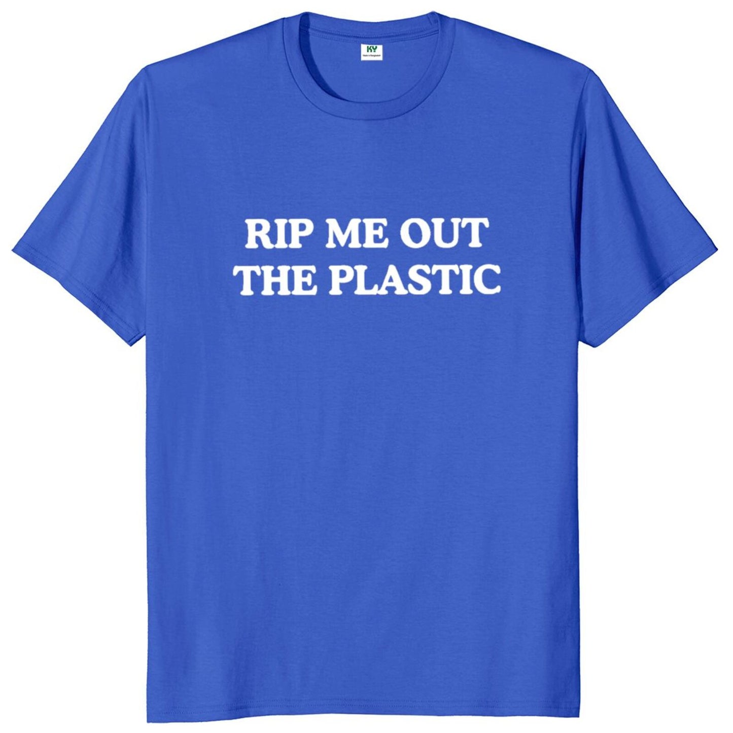 Rip Me Out The Plastic T Shirt 2023 Pop Music Lovers Tee Tops 100% Cotton Unisex O-neck Soft T-shirts For Men Women